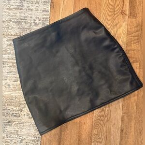 H&M Faux Leather Skirt